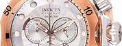 Invicta Watch On Wide Leather Watch Band