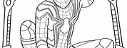 Iron Spider Coloring Pages for Kids