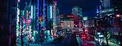 Japan Night Light Neon Wallpaper