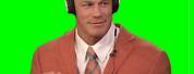 John Cena Listening to Music Greenscreen