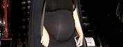 Kim Kardashian Black Dress Pregnant