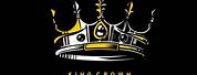 King Crown Logo Black Background