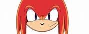 Knuckles the Echidna Mean Face Black and White