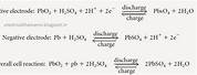 Lead Acid Battery Chemical Equation