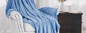 Light Blue Fleece Blanket Texture