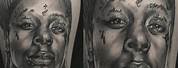 Lil Wayne Black and Grey Tattoo Portrait