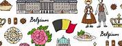 Line Drawings Symbols of Belgium