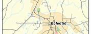 Map Showing Eclectic Al