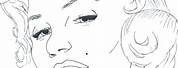 Marilyn Monroe Art Coloring Pages