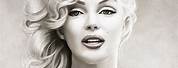 Marilyn Monroe Black and White Art