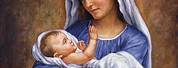 Mary Child Jesus with Children Paint