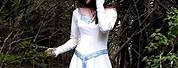 Medieval Irish White Dress