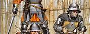 Medieval Soldier in Black Armor
