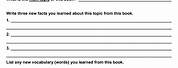 Middle School Fiction Book Report Template