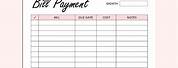 Monthly Bill Payment Tracker