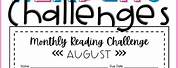 Monthly Reading Challenge for Kids