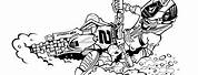 Motocross Coloring Pages for Kids