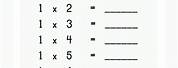 Multiplication Homework 1s and 2s