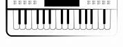 Music Instruments Keyboard Outline