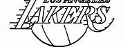 NBA Logo Los Angeles Lakers Coloring Pages