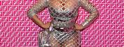 Nicki Minaj Fendi Orange Dress