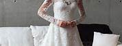 Off the Shoulder Long Sleeve Lace Wedding Dress