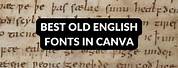 Old English Canva Fonts