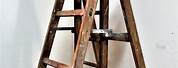 Old Wooden Extension Ladder