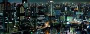 Osaka at Night City View