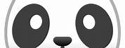 Panda with Human Face Emoji