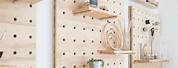 Pegboard for Kids Closet