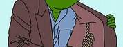 Pepe the Frog Wearing Agent Suit