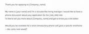 Phone Interview Invitation Email Template