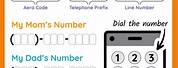 Phone Printable for Kids with Number