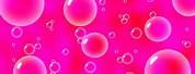 Pink Bubbles Clear Desktop Wallpaper