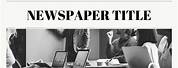 Plain Newspaper Template for PPT