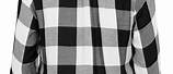 Plus Size Black and White Checkered Shirt