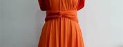 Plus Size Burnt Orange Formal Dress