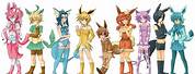 Pokemon Eevee Evolutions Human Form