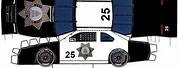 Police Car Paper Model Templates