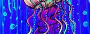 Pop Art Painting Jellyfish