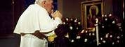 Pope John Paul Giving Blessing When Young