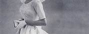 Portrait Neckline Wedding Dress From 1960s