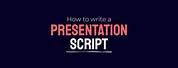 PowerPoint Presentation Script Template