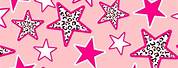 Preppy Pink Star Background