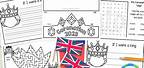 Printable Preschool Worksheets King's Coronation Tracing Sheets