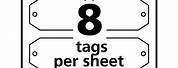 Printable Tags with Strings Template