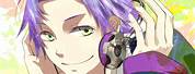 Purple Hair Anime Boy Hero