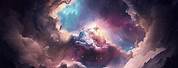 Purple Nebula Ai Art