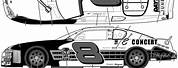 Race Car Blueprint NASCAR